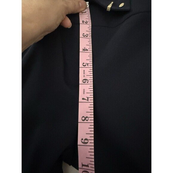 Anne Klein Women’s Size 2 Navy Blue Dress Pants Trousers Work Career Gold Accent - Picture 8 of 9